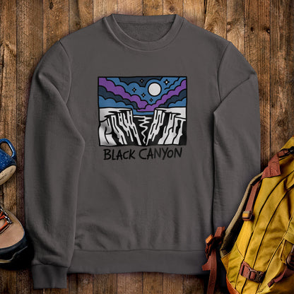Black Canyon of the Gunnison at Night Crewneck Sweatshirt