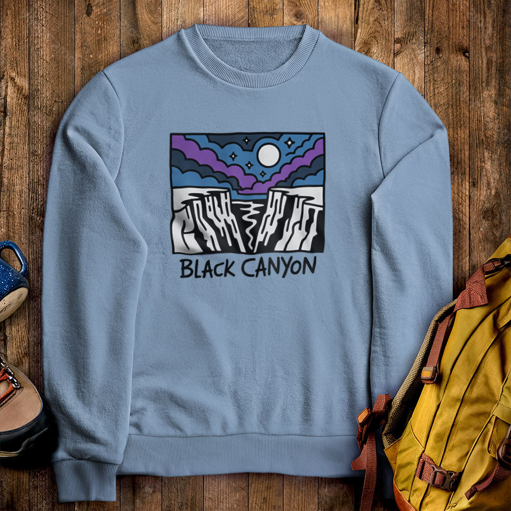 Black Canyon of the Gunnison at Night Crewneck Sweatshirt
