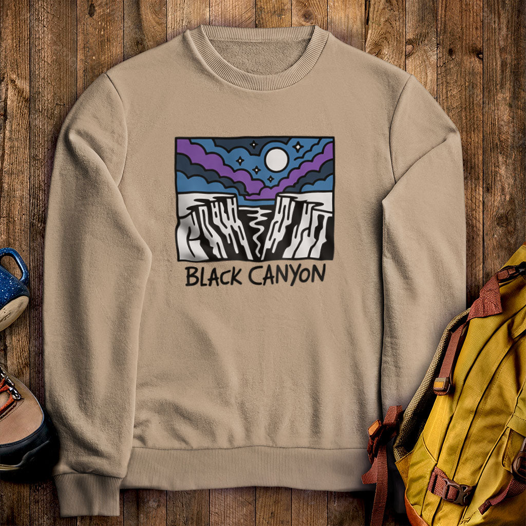 Black Canyon of the Gunnison at Night Crewneck Sweatshirt