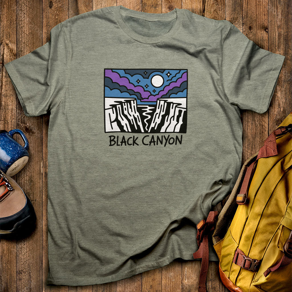Black Canyon of the Gunnison at Night T-Shirt