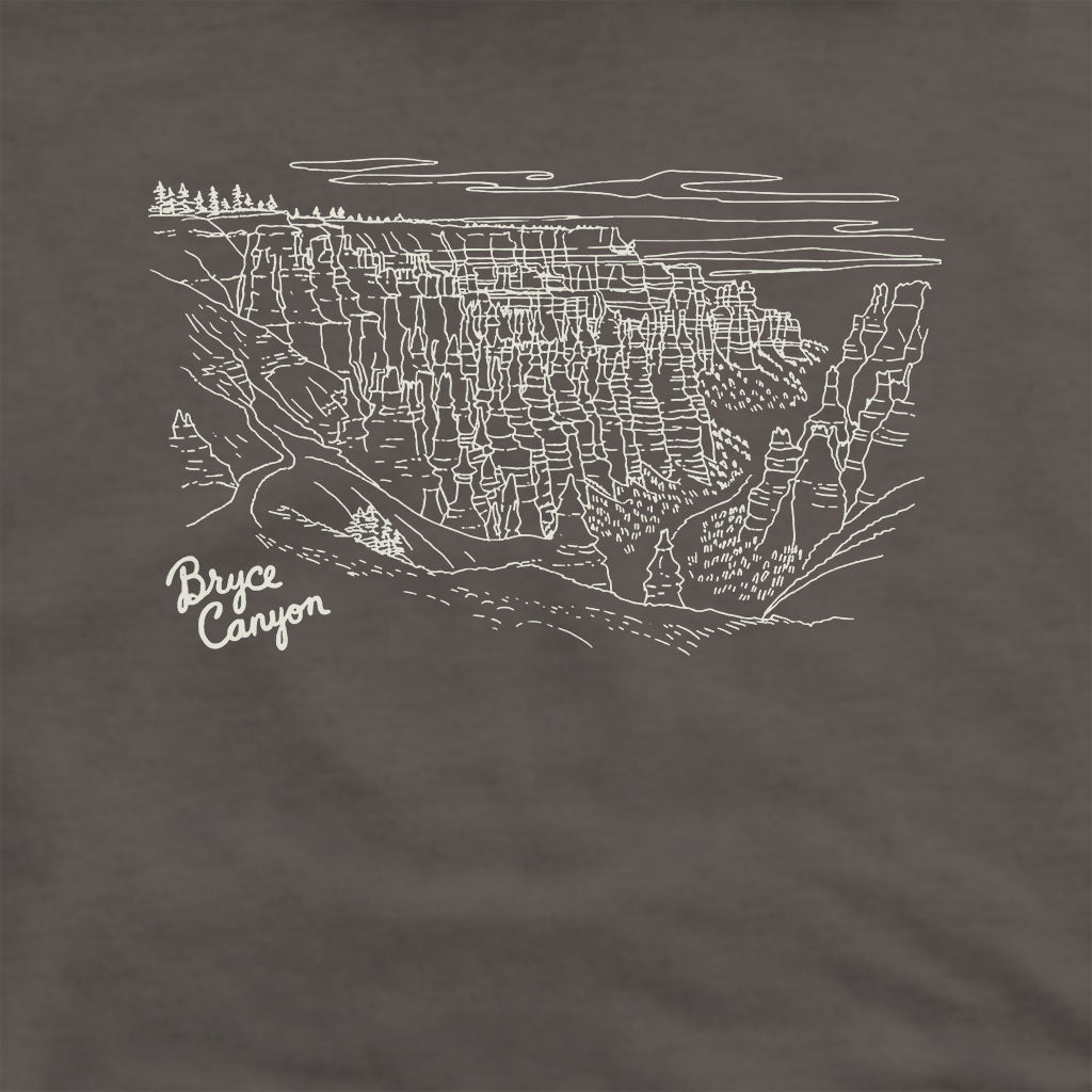 Bryce Line Drawing Hoodie