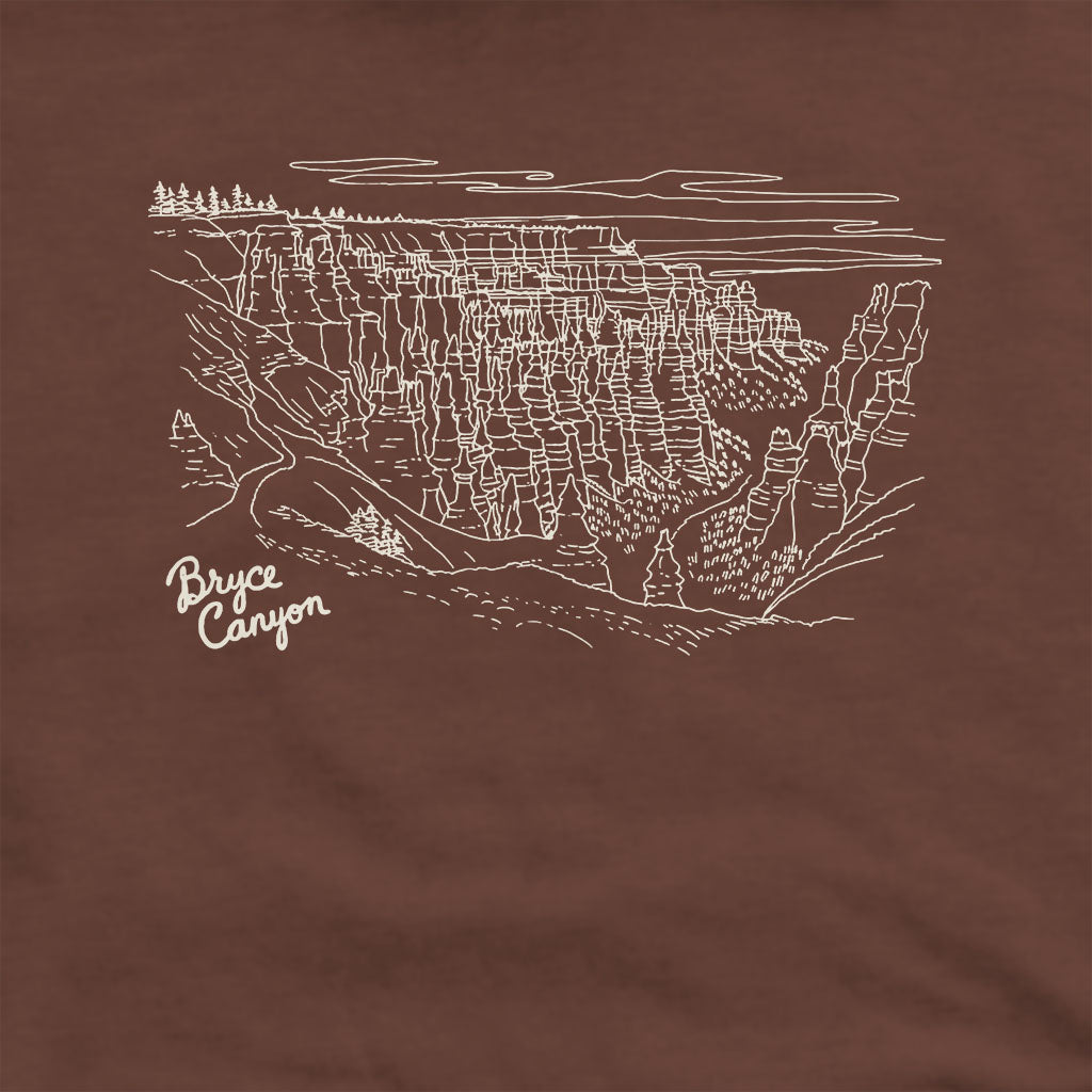 Bryce Line Drawing Hoodie