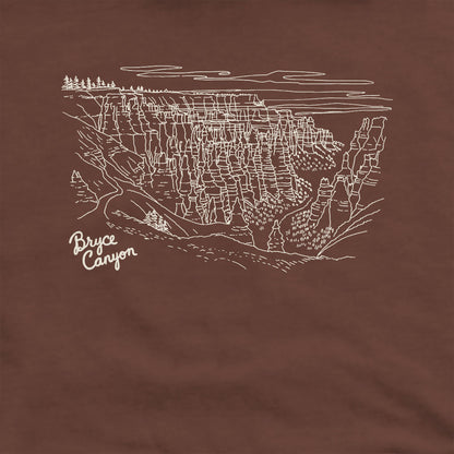 Bryce Line Drawing Hoodie