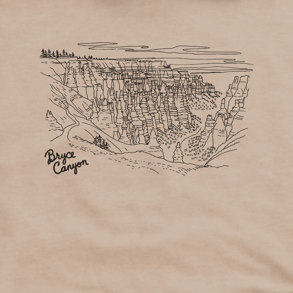 Bryce Line Drawing Hoodie