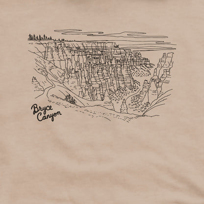 Bryce Line Drawing Hoodie