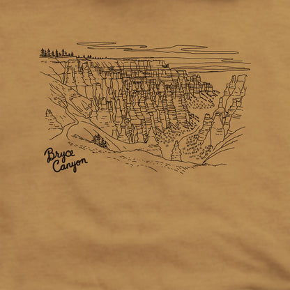 Bryce Line Drawing Hoodie