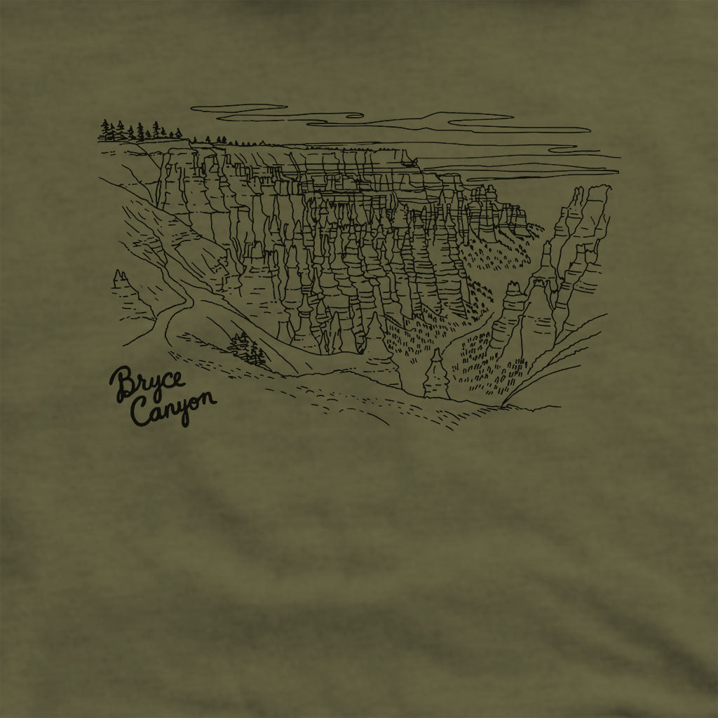 Bryce Line Drawing Hoodie