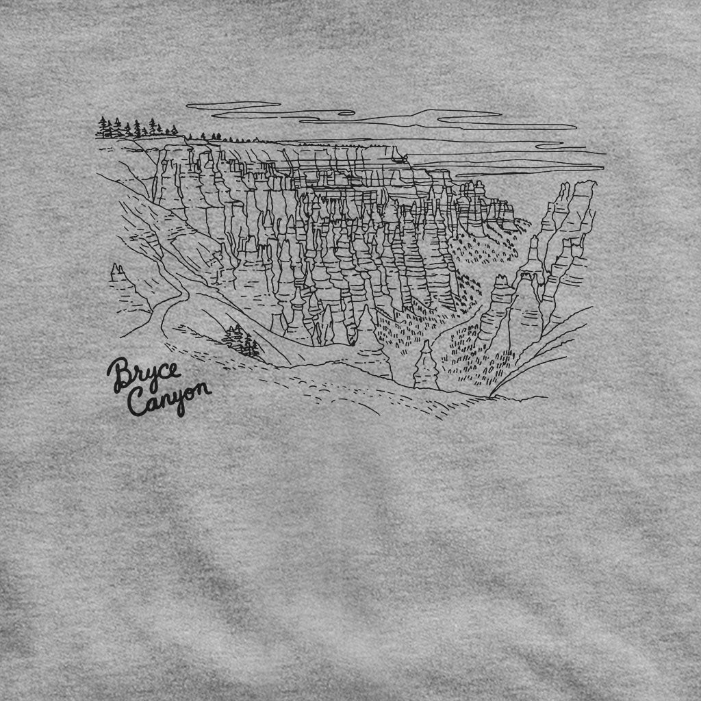 Bryce Line Drawing Hoodie