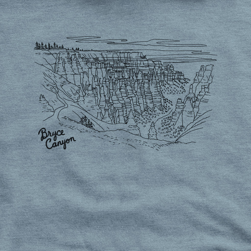 Bryce Line Drawing Hoodie