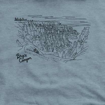 Bryce Line Drawing Hoodie