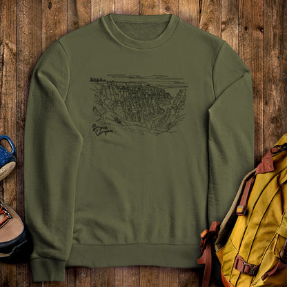 Bryce Line Drawing Crewneck Sweatshirt