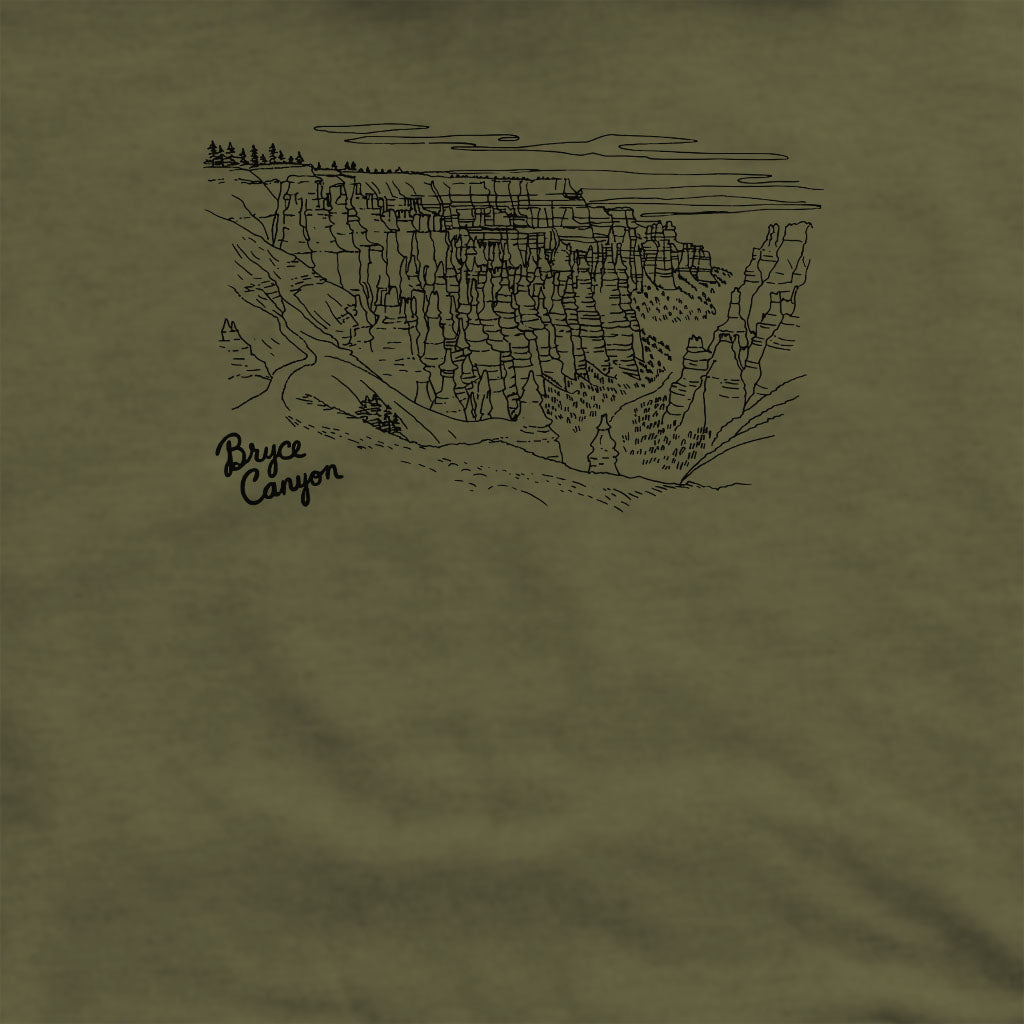 Bryce Line Drawing Crewneck Sweatshirt