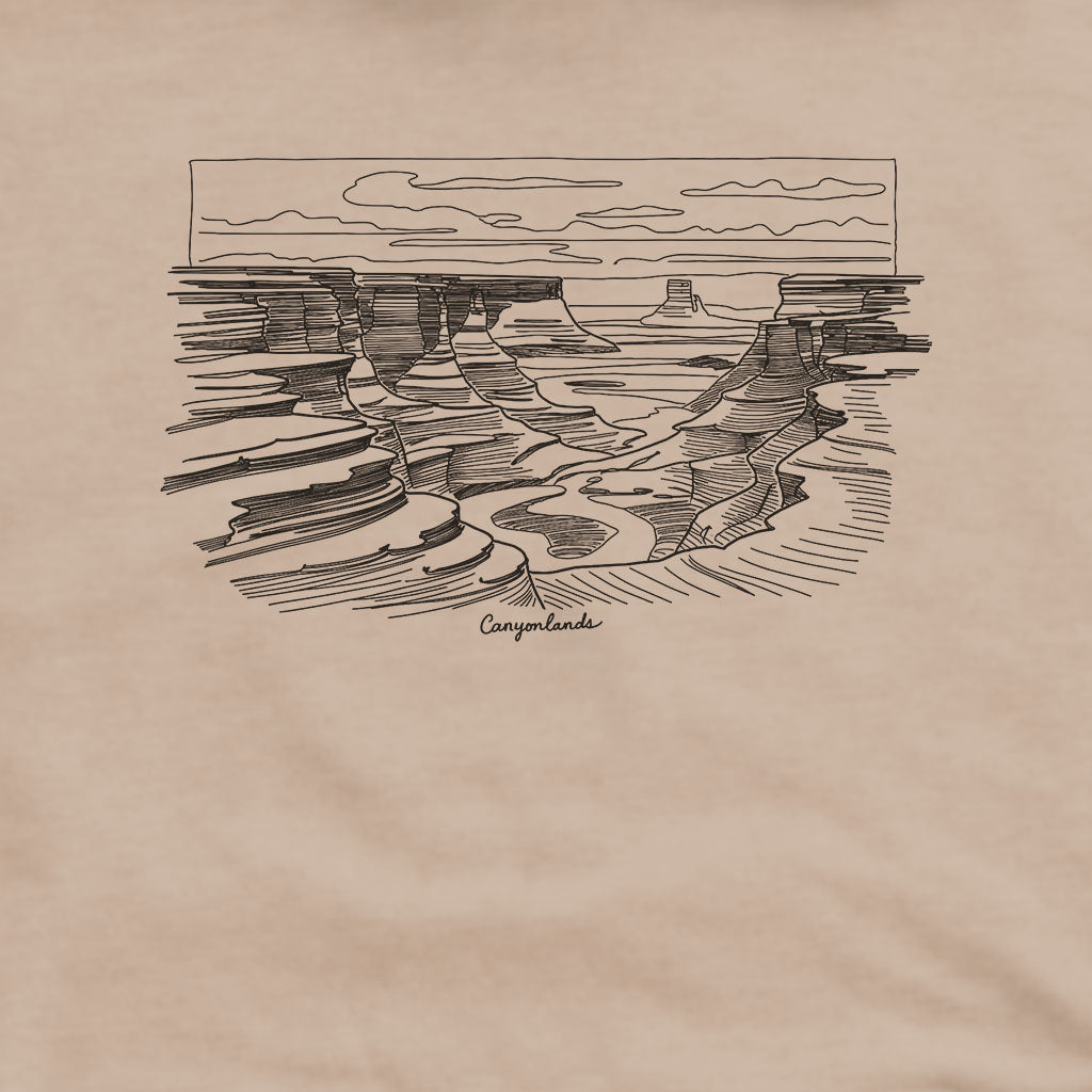 Canyonlands Line Drawing Hoodie