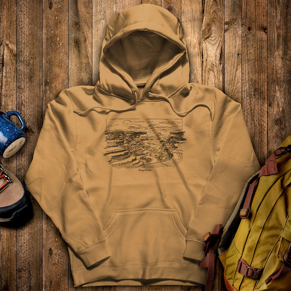 Canyonlands Line Drawing Hoodie