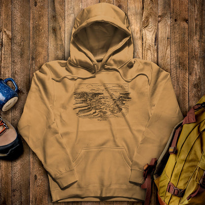 Canyonlands Line Drawing Hoodie