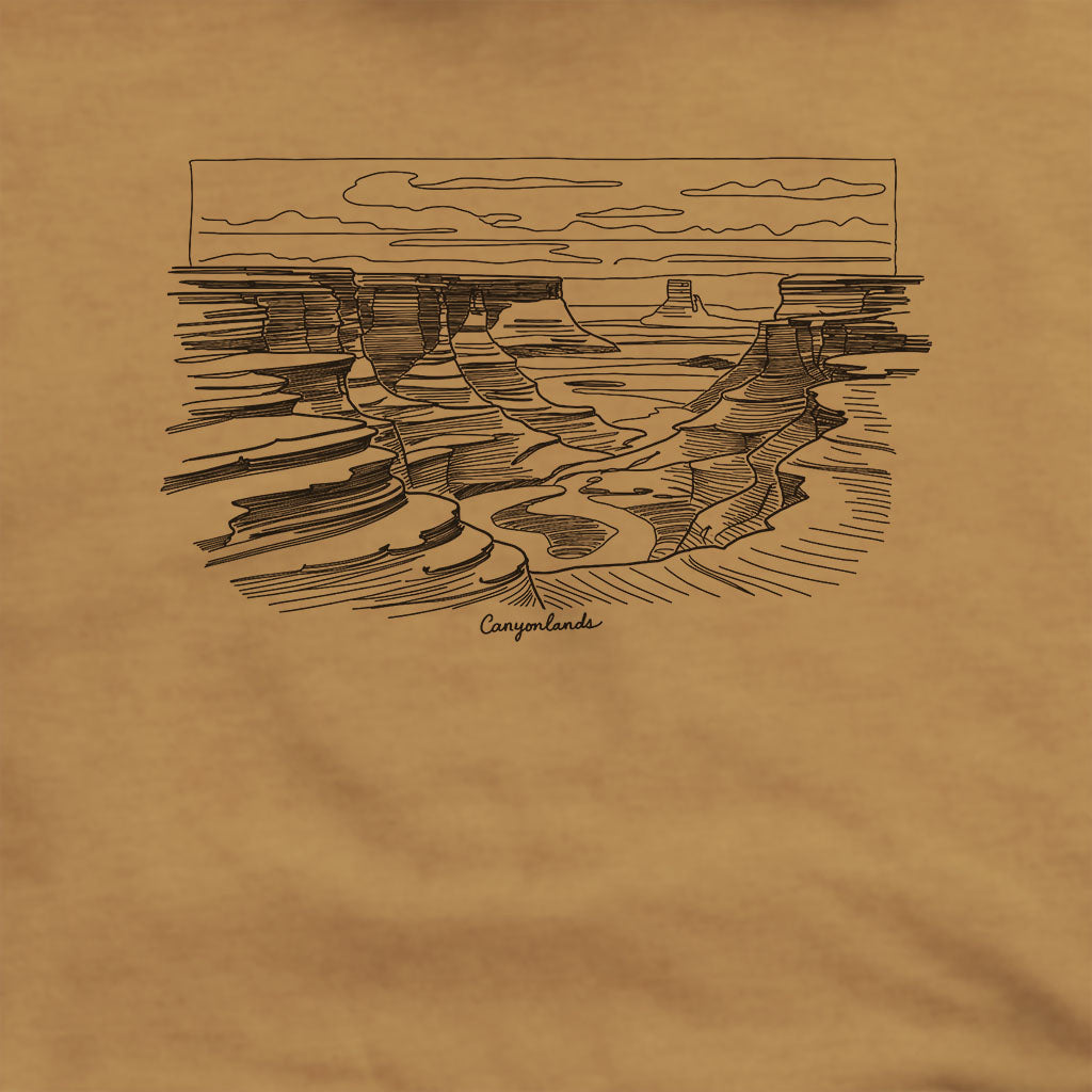 Canyonlands Line Drawing Hoodie