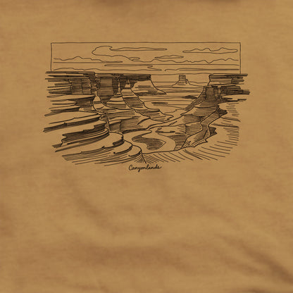 Canyonlands Line Drawing Hoodie