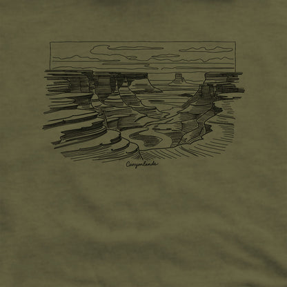 Canyonlands Line Drawing Hoodie