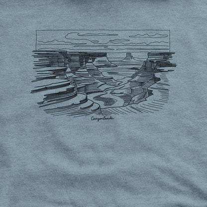 Canyonlands Line Drawing Hoodie