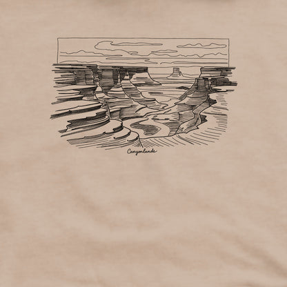 Canyonlands Line Drawing Crewneck Sweatshirt