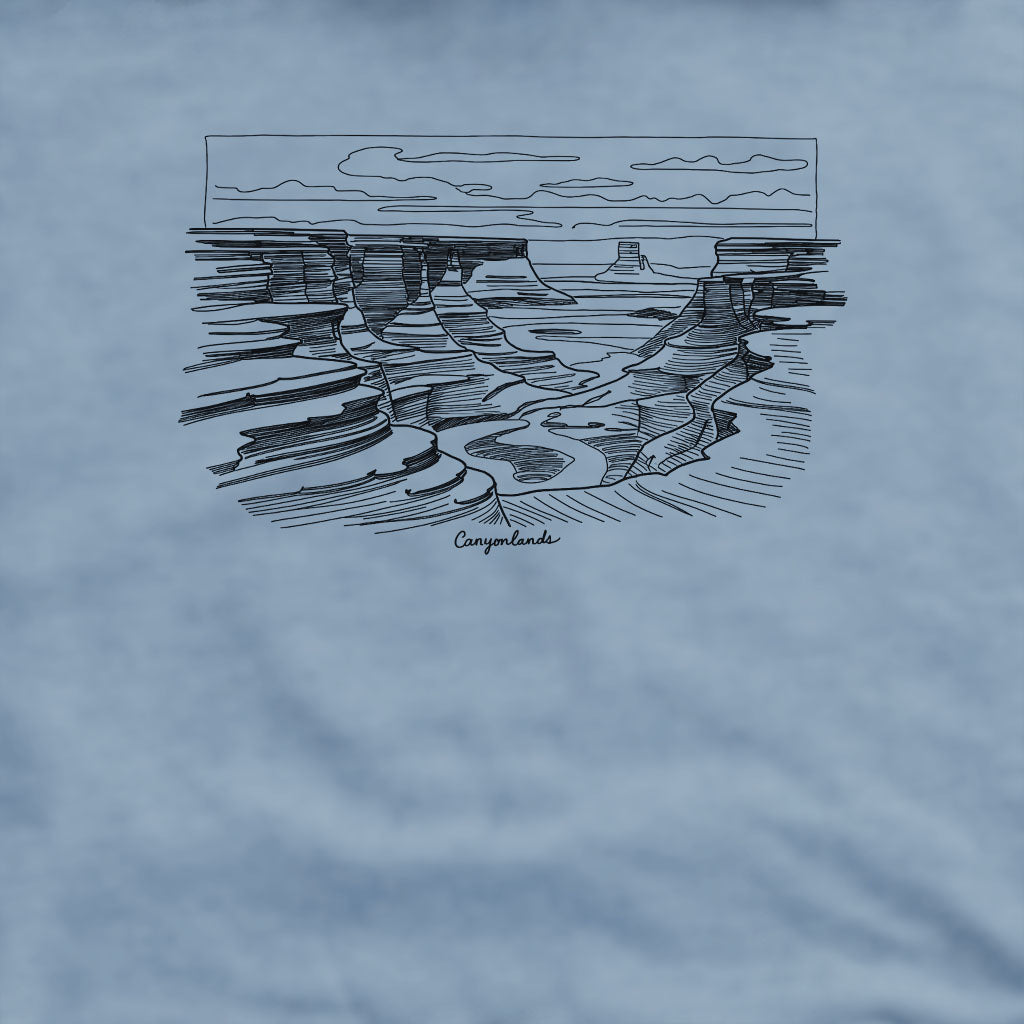 Canyonlands Line Drawing Crewneck Sweatshirt
