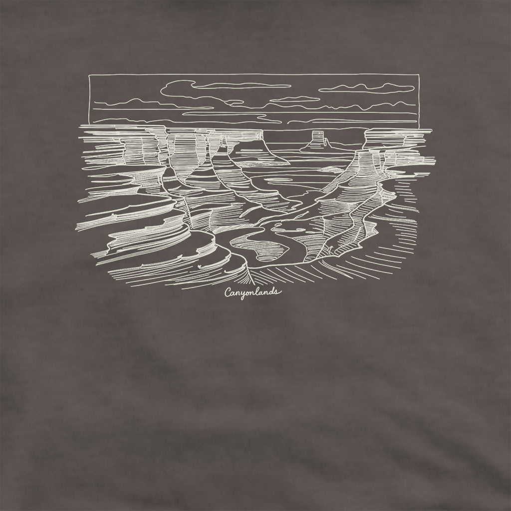 Canyonlands Line Drawing Hoodie