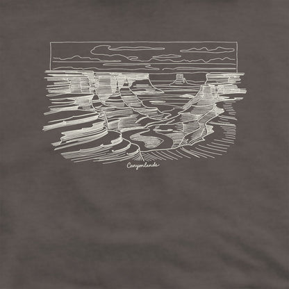 Canyonlands Line Drawing Hoodie