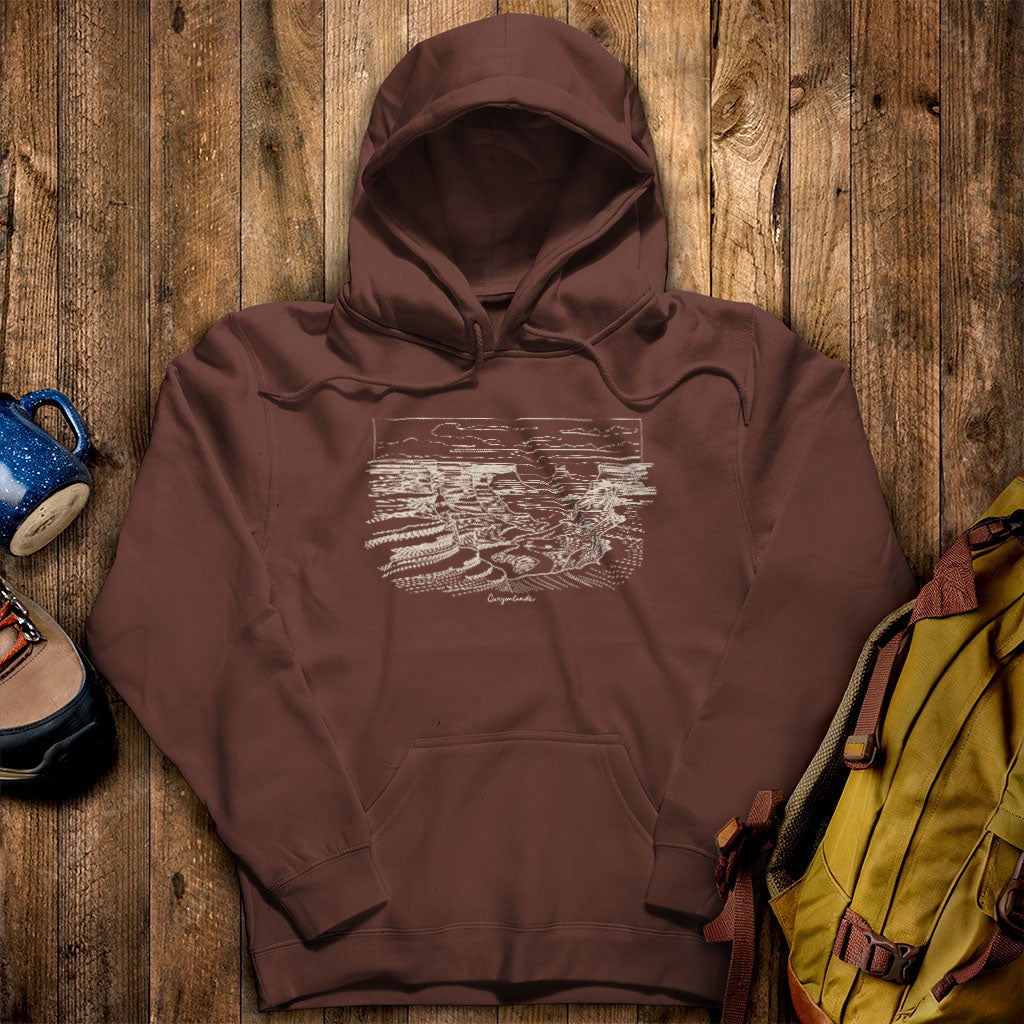 Canyonlands Line Drawing Hoodie