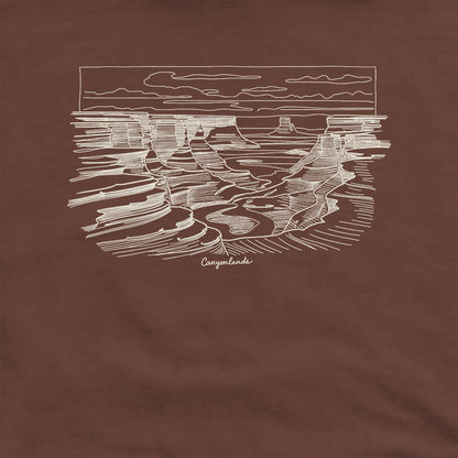 Canyonlands Line Drawing Hoodie