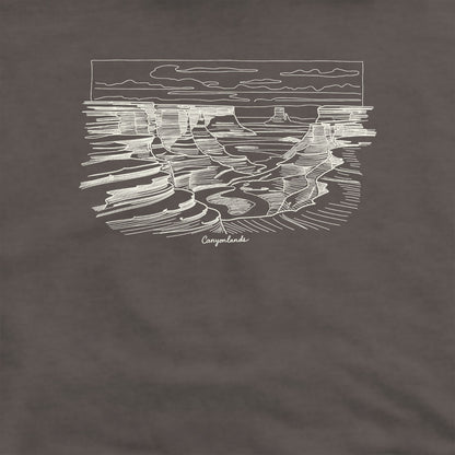Canyonlands Line Drawing Crewneck Sweatshirt