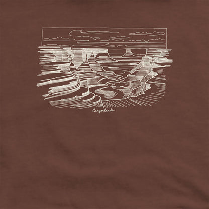 Canyonlands Line Drawing Crewneck Sweatshirt