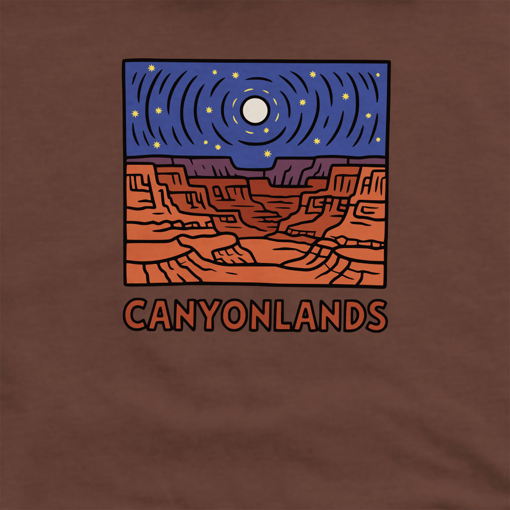 Canyonlands National Park at Night Crewneck Sweatshirt