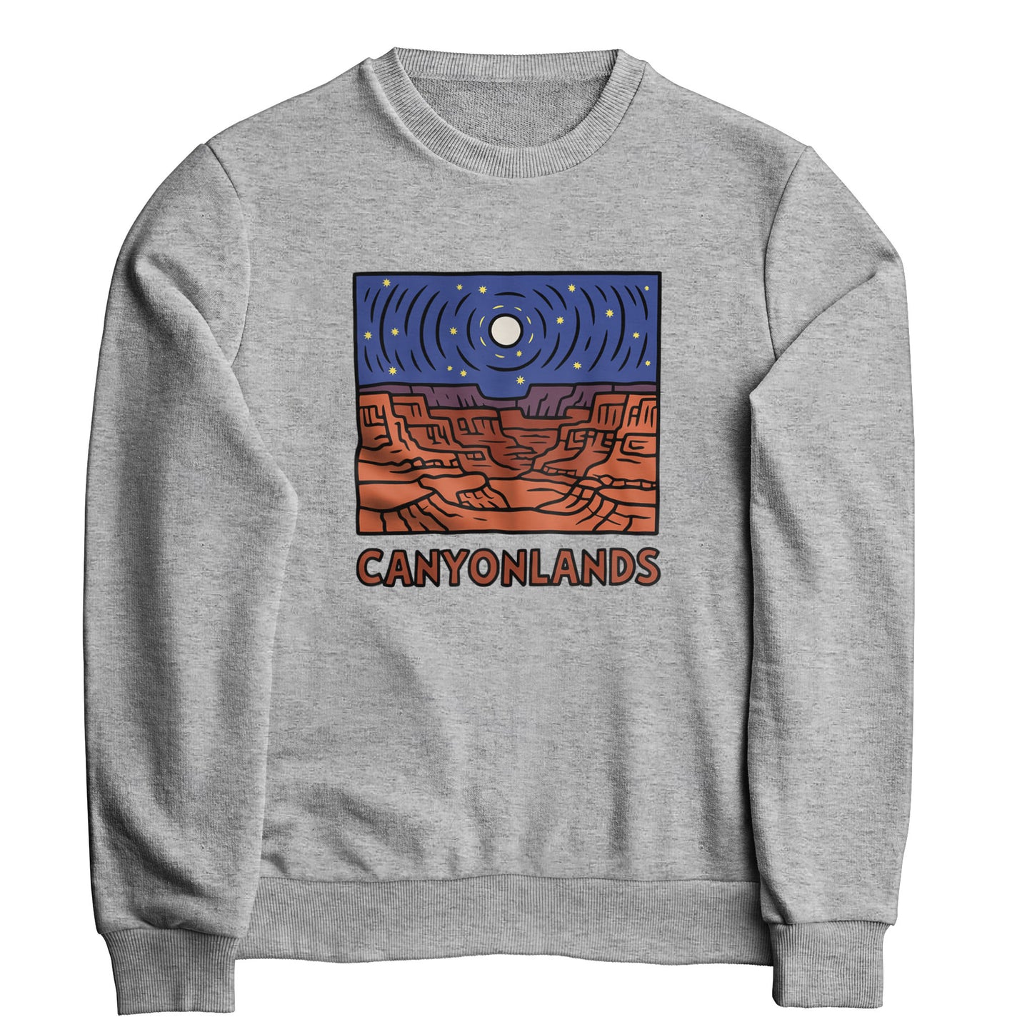 Canyonlands National Park at Night Crewneck Sweatshirt