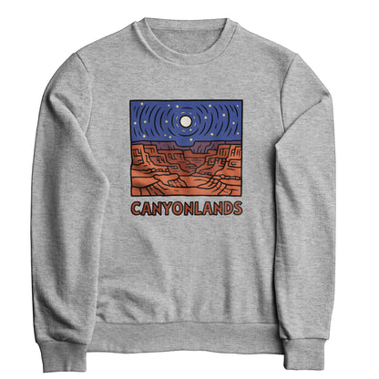 Canyonlands National Park at Night Crewneck Sweatshirt