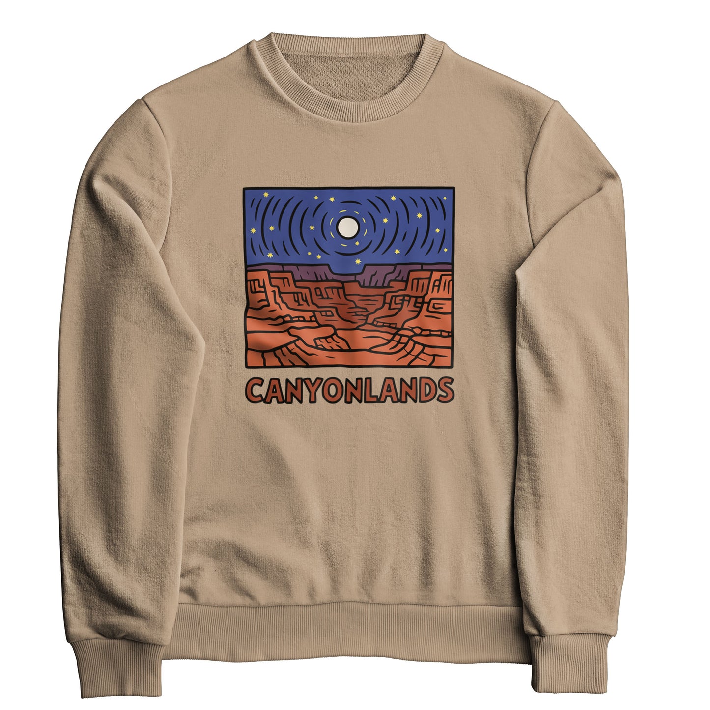 Canyonlands National Park at Night Crewneck Sweatshirt