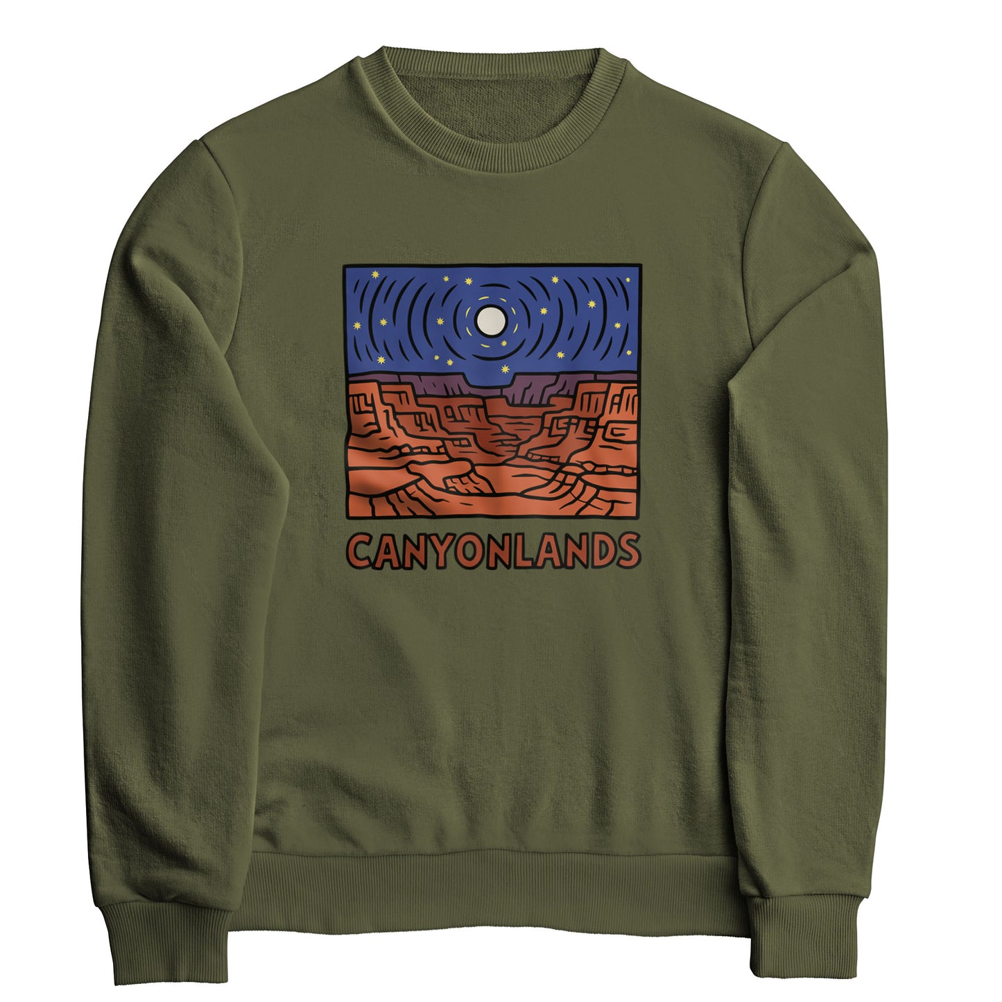 Canyonlands National Park at Night Crewneck Sweatshirt