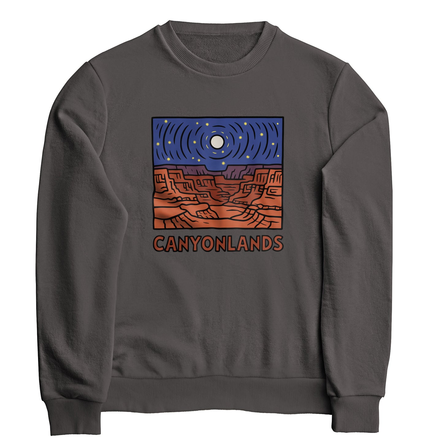 Canyonlands National Park at Night Crewneck Sweatshirt
