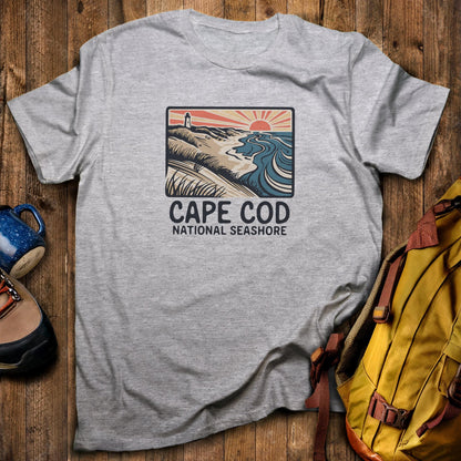 Cape Cod National Seashore T-Shirt Sport Grey Adventure and Outdoors Themed T-Shirt