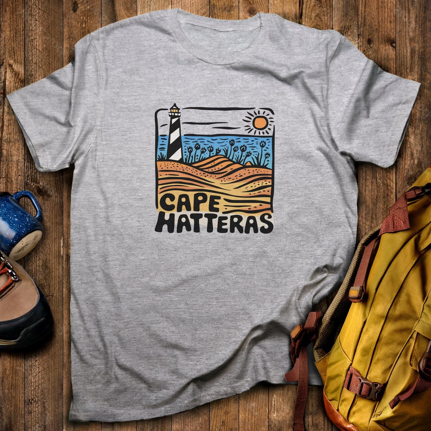 Cape Hatteras National Seashore T-Shirt Sport Grey Adventure and Outdoors Themed T-Shirt