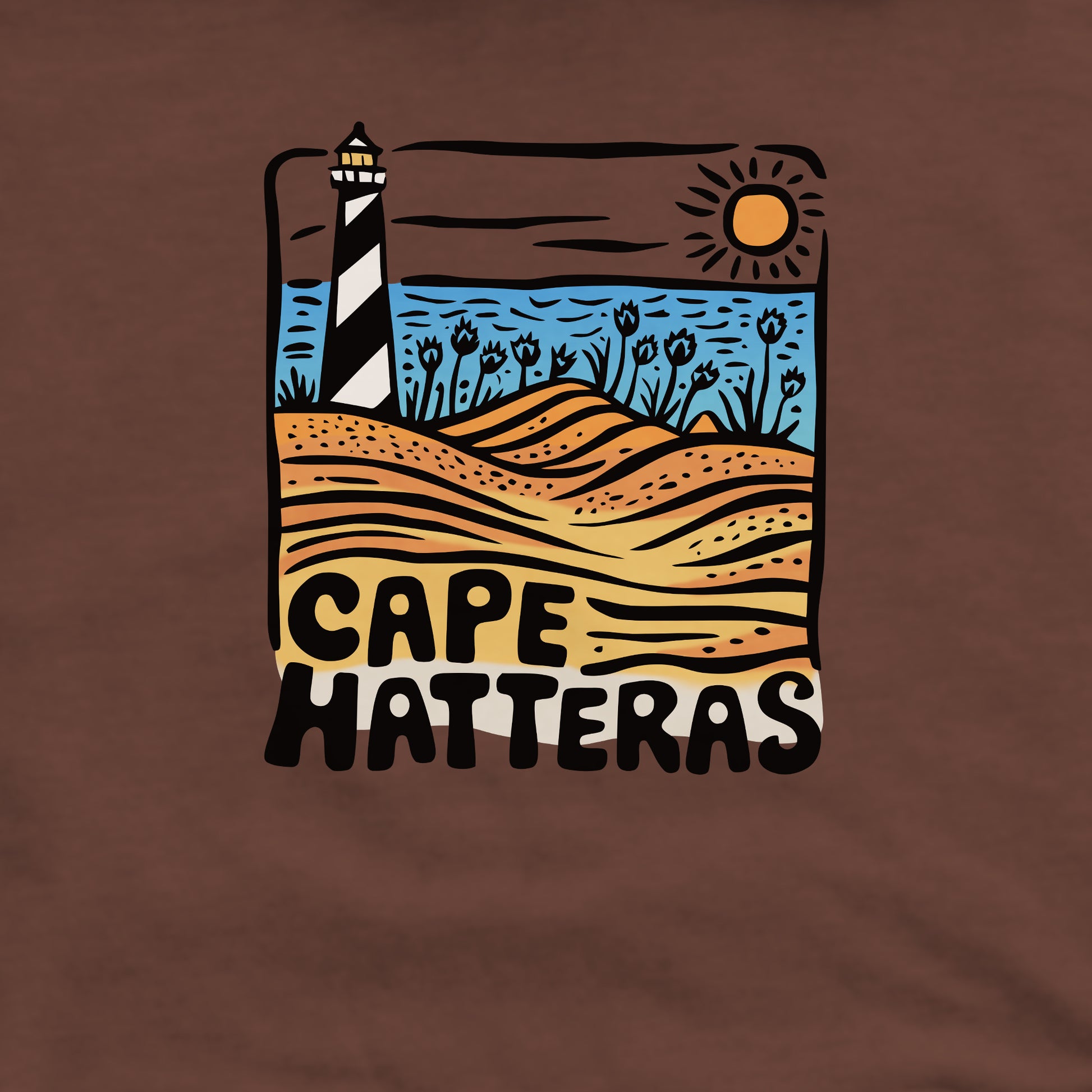 Cape Hatteras National Seashore Crewneck Sweatshirt Adventure and Outdoors Themed Sweatshirt