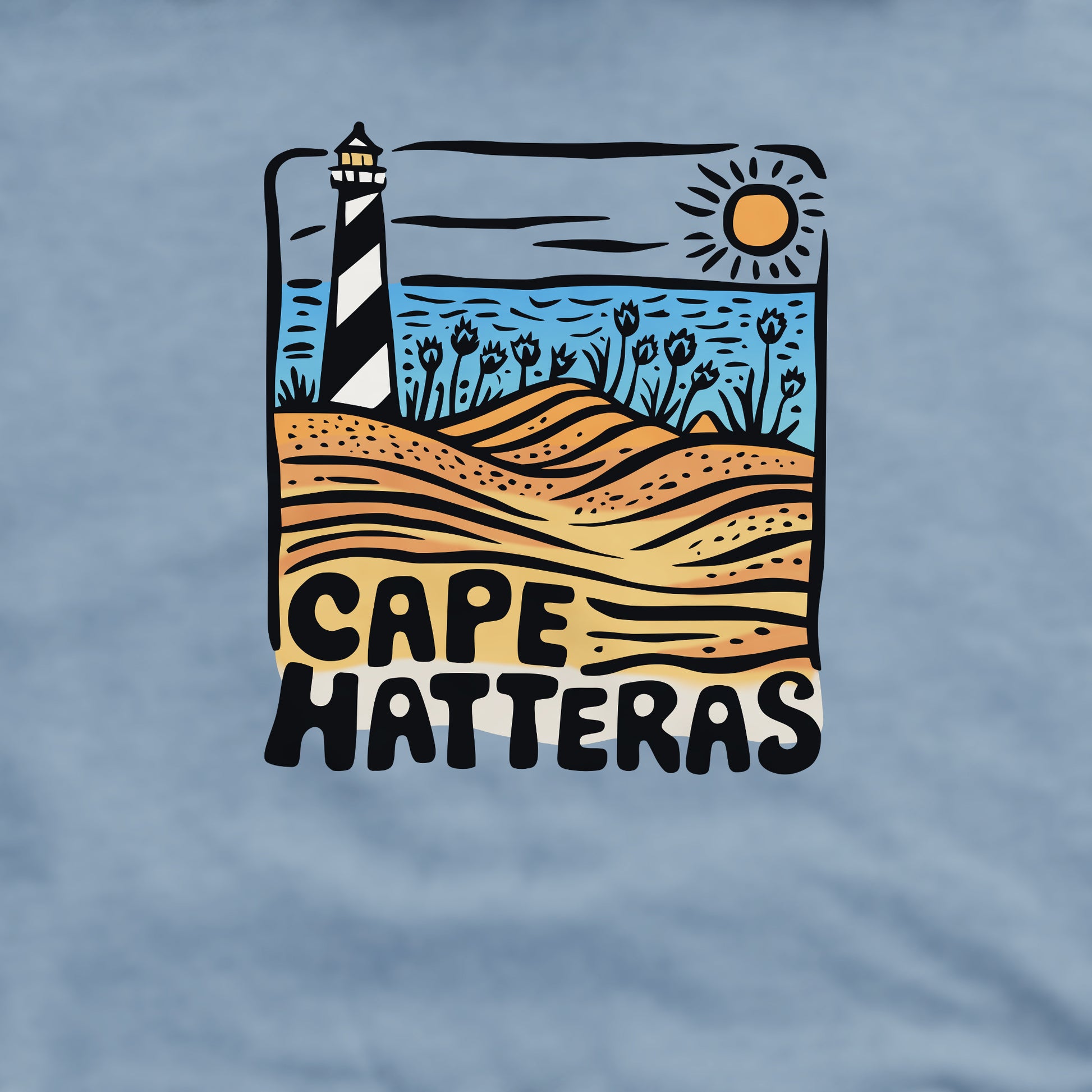 Cape Hatteras National Seashore Crewneck Sweatshirt Adventure and Outdoors Themed Sweatshirt