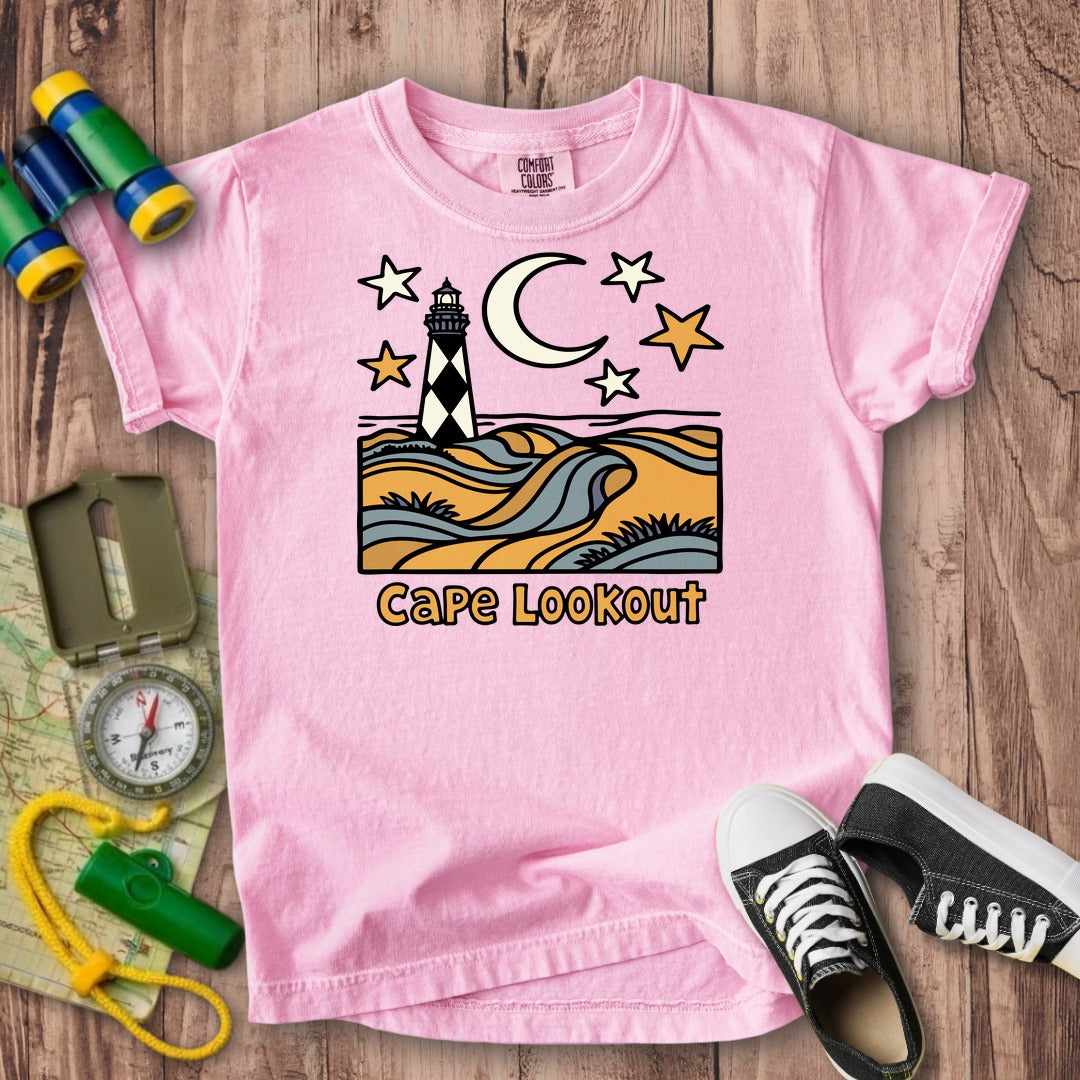 Cape Lookout National Seashore Kids Cotton T-Shirt