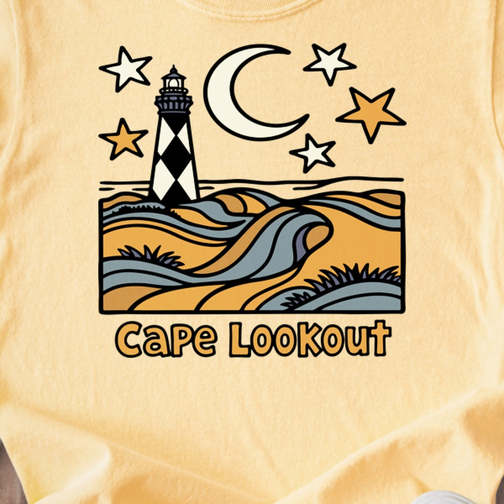 Cape Lookout National Seashore Kids Cotton T-Shirt