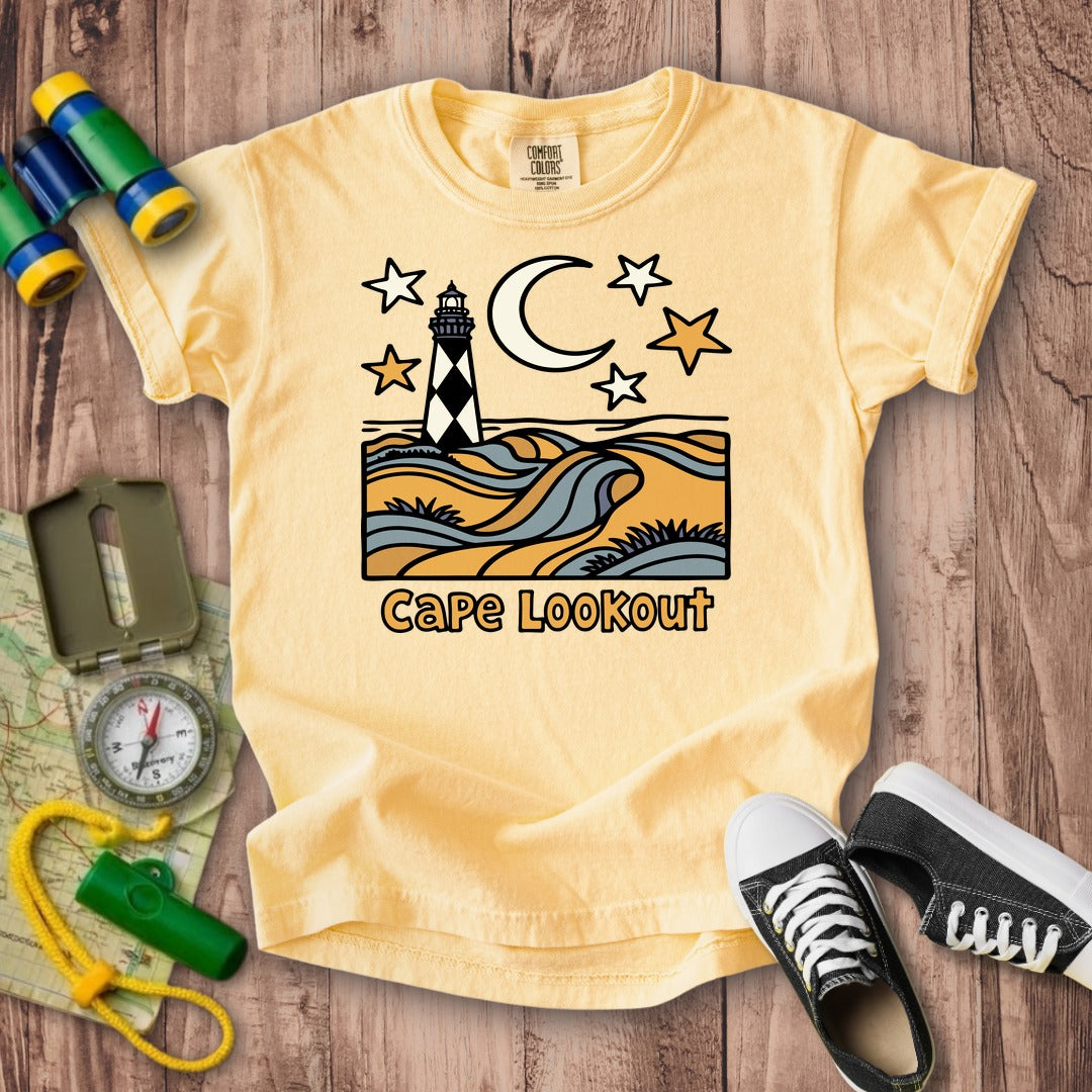 Cape Lookout National Seashore Kids Cotton T-Shirt