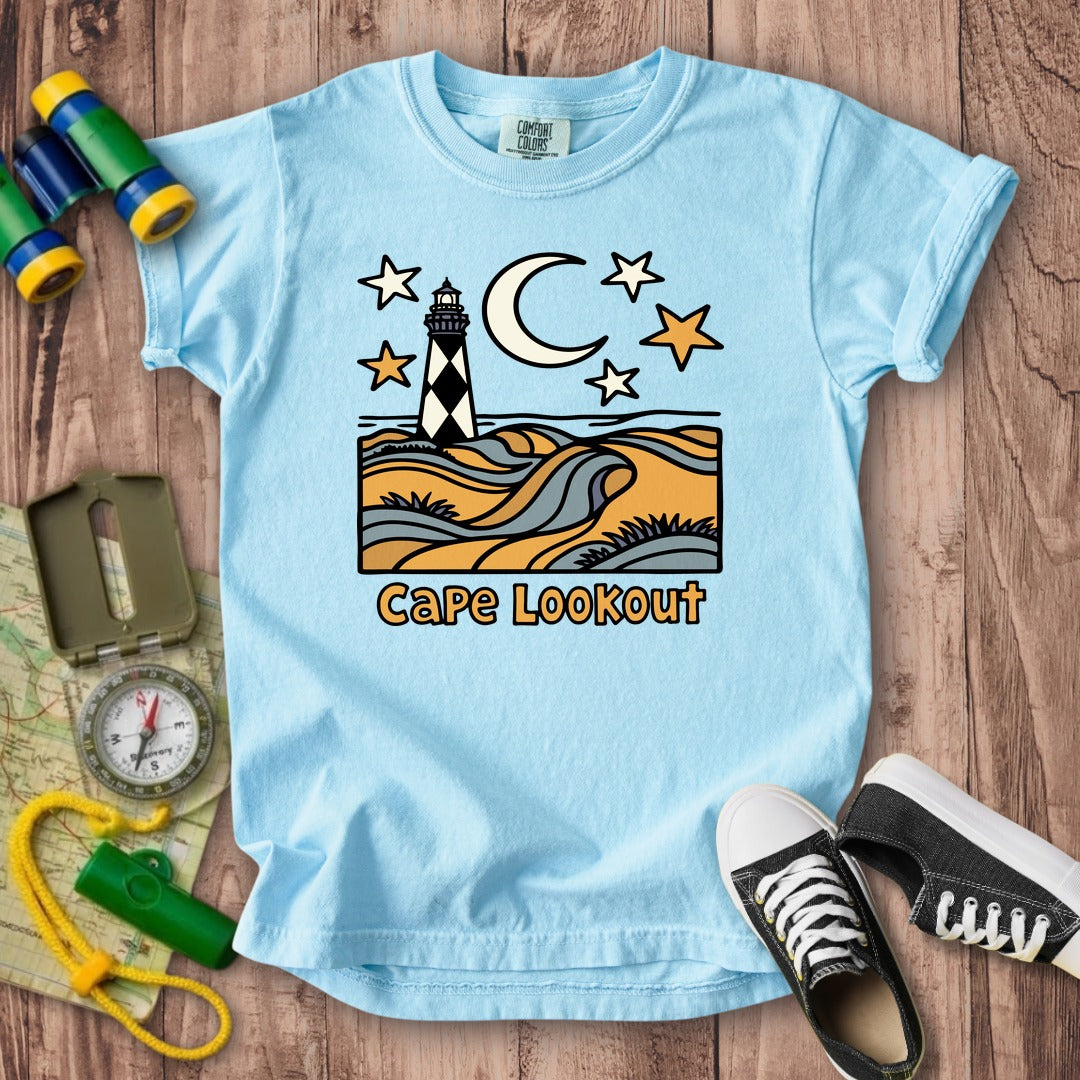 Cape Lookout National Seashore Kids Cotton T-Shirt