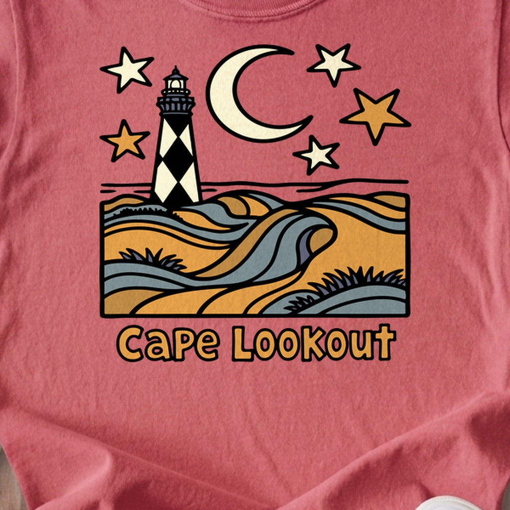 Cape Lookout National Seashore Kids Cotton T-Shirt