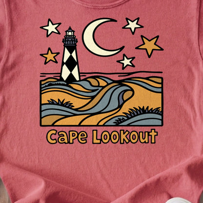 Cape Lookout National Seashore Kids Cotton T-Shirt