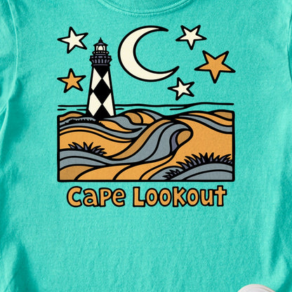Cape Lookout National Seashore Kids Cotton T-Shirt
