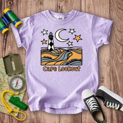 Cape Lookout National Seashore Kids Cotton T-Shirt