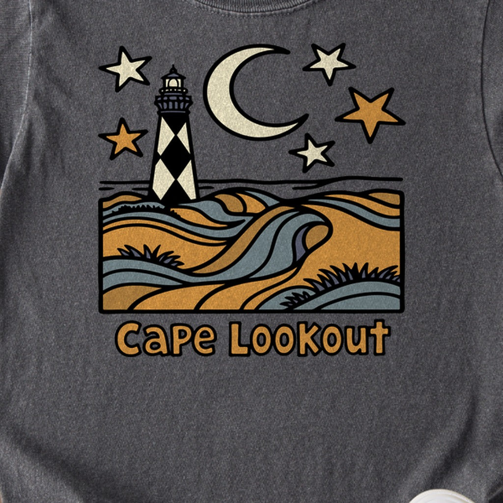 Cape Lookout National Seashore Kids Cotton T-Shirt
